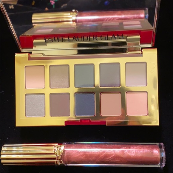 Estee Lauder Bundle: makeup bag, eyeshadow compact, lipgloss & large tote - New - Picture 5 of 10